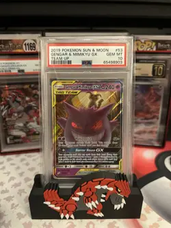 Pokemon Gengar & Mimikyu GX Holo Rare Card 053/181 Team Up Tag Team Psa 10 - Image 1