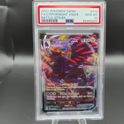 Corviknight 110/163 Pokemon Card - Swsh05: Battle Styles - PSA 10 - Image 1