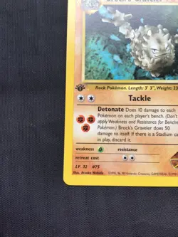 Pokemon Cards: Gym Challenge 1st Edition Uncommon: Brock's Graveler 34/132 - Image 5