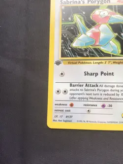 Pokemon Cards: Gym Challenge 1st Edition Common: Sabrina's Porygon 98/132 - Image 5