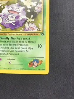Pokemon Cards: Gym Challenge 1st Edition Common: Koga's Koffing 79/132 - Image 4