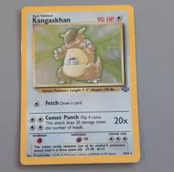 Pokemon Kangaskhan Jungle Holo Rare 05/64 1999 Basic 90 HP Card - Image 1