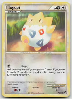 Togepi 70/90 Undaunted Common Pokemon TCG Card - Image 1