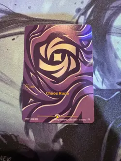 Chaos Rune Alt Art 166b/298 - Riftbound Nexus Night Promo Card English NM - Image 1