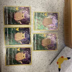2021 Pokemon Celebrations Pikachu Full Art #05/025 5 Card Lot Ships In Box M2NM - Image 1