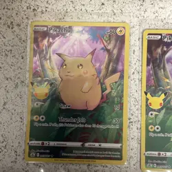 2021 Pokemon Celebrations Pikachu Full Art #05/025 5 Card Lot Ships In Box M2NM - Image 3