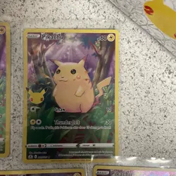 2021 Pokemon Celebrations Pikachu Full Art #05/025 5 Card Lot Ships In Box M2NM - Image 4