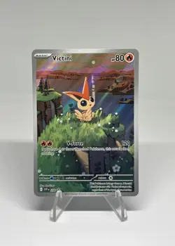 Victini 208 Illustration Rare Sv: Scarlet & Violet Promo Card Full Art Holo MINT - Image 1