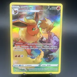 Flareon TG01/TG30 Trainer Gallery Holo - Brilliant Stars Pokemon Card - NM/M - Image 1