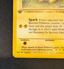 Jungle | Pikachu GOLD W STAMP Pokemon Card 1st Edition 60/64 - Image 4
