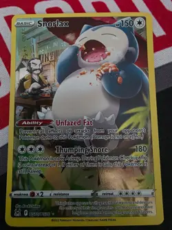 Snorlax Tg10/Tg30 Pokemon Card Lost Origin Trainer Gallery Holo Sword & Shield - Image 1