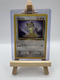 Meowth 56/64 Jungle Set Uncommon Pokemon Card Unlimited 1999 - Image 1