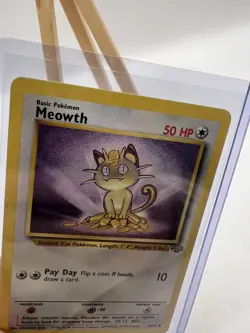 Meowth 56/64 Jungle Set Uncommon Pokemon Card Unlimited 1999 - Image 3