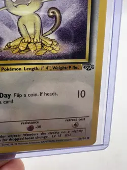 Meowth 56/64 Jungle Set Uncommon Pokemon Card Unlimited 1999 - Image 5