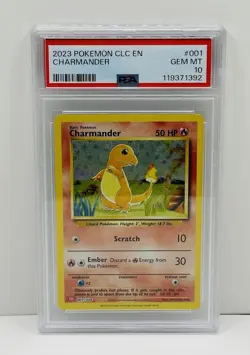 🔥2023 POKEMON CLC-TRADING CARD GAME CLASSIC #001 CHARMANDER PSA 10!🔥 - Image 1