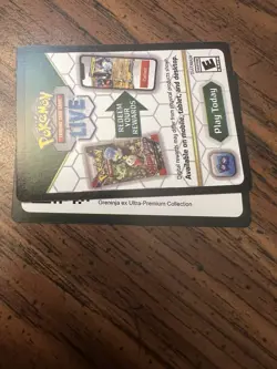 Pokemon Greninja Ultra Premium Collection Code Card UPC Message Code TCG - Image 1