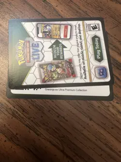 Pokemon Greninja Ultra Premium Collection Code Card UPC Message Code TCG - Image 2