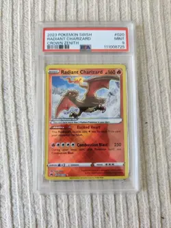 Pokemon Radiant Charizard #020 PSA 9 Crown Zenith 2023 Sword and Shield - Image 1