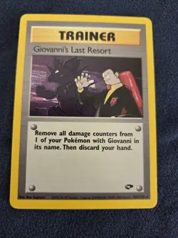 Pokemon Giovanni's Last Resort 105/132 Gym Challenge Rare - Image 4