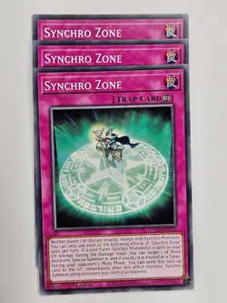 Yu Gi Oh - 3x L5DD-ENY30 Synchro Zone - Common - Image 1