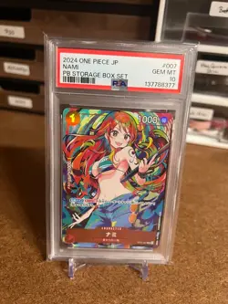 One Piece Card Game - Nami ST01-007 C PB Storage Box Set PSA10 Japanese - Image 1