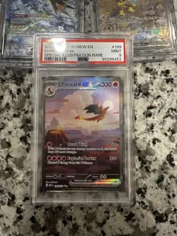 Pokemon TCG Charizard ex Scarlet & Violet 151 Card SIR 199/165 PSA 9 - Image 1