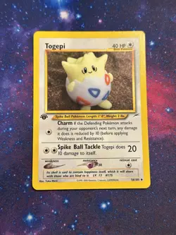 Pokemon Card - Togepi Neo Destiny 56/105 Uncommon 1st Edition NM - Image 2