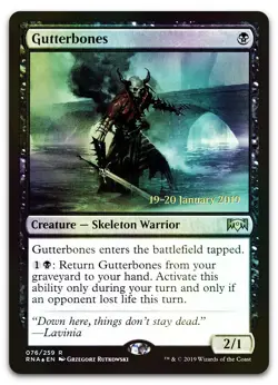 Gutterbones #76 (Foil) (NM) Prerelease Cards PRE Magic MTG - Image 1