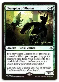 Champion of Rhonas #159 (Foil) (LP) Prerelease Cards PRE Magic MTG - Image 1