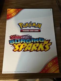 POKEMON SURGING SPARKS 17 X 24 PIKACHU EX ALOLAN LENTICULAR JUMBO CARD SIGN - Image 3
