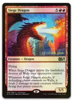 Siege Dragon #162 (Foil) (LP) Prerelease Cards PRE Magic MTG - Image 1