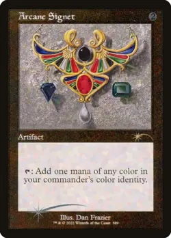 MTG English Arcane Signet 589 NM Normal Secret Lair - Image 1