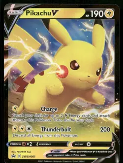 Pikachu V - Promo SWSH: Sword & Shield Promo Cards SWSH061 NM - Image 1