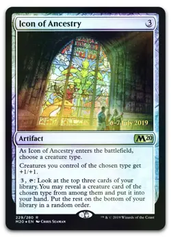 Icon of Ancestry #229 (Foil) (NM) Prerelease Cards PRE Magic MTG - Image 1