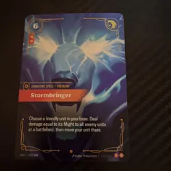 1x Stormbringer, Foil - 250/298 Riftbound Origins League of Legends Card - NM/M - Image 1