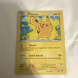 Pokemon Pikachu 005/012 McDonald's 2014 Promo Holo Basic Card 60 HP English - Image 1