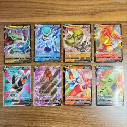 Pokemon Card Lot 8 V Ultra Rare Holo Rayquaza Tyranitar Houndoom Full Art TCG - Image 1