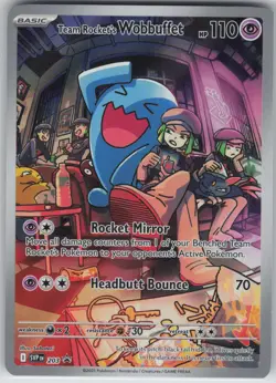 Team Rocket's Wobbuffet Promo SV: Scarlet & Violet Promo Cards 203 NM - Image 1