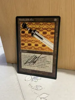 Magic the Gathering Sword Of Ages *Italian Version Signed By The Artist - Image 1
