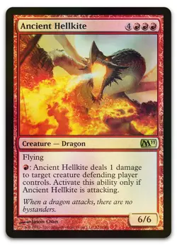 Ancient Hellkite #122 (Foil) (LP) Magic 2011 M11 Magic MTG - Image 1
