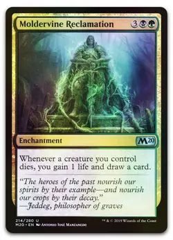 Moldervine Reclamation #214 (Foil) (LP) Core Set 2020 M20 Magic MTG - Image 1