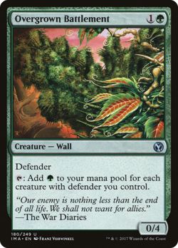 Overgrown Battlement #180 (Foil) (MP) Iconic Masters IMA Magic MTG - Image 1