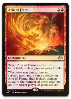Aria of Flame #118 (Foil) (NM) Modern Horizons MH1 Magic MTG - Image 1