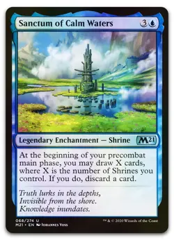 Sanctum of Calm Waters #68 (Foil) (NM) Core Set 2021 M21 Magic MTG - Image 1