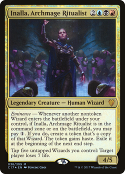 Inalla, Archmage Ritualist #38 (Foil) (MP) Commander 2017 C17 Magic MTG - Image 1
