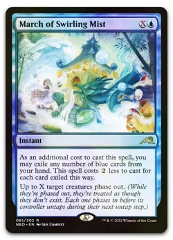 March of Swirling Mist #61 (Foil) (LP) Kamigawa Neon Dynasty NEO Magic MTG - Image 1