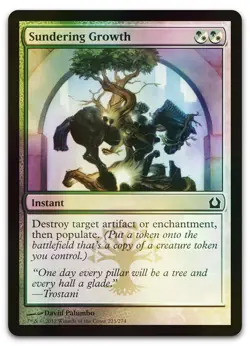 Sundering Growth #223 (Foil) (LP) Return to Ravnica RTR Magic MTG - Image 1