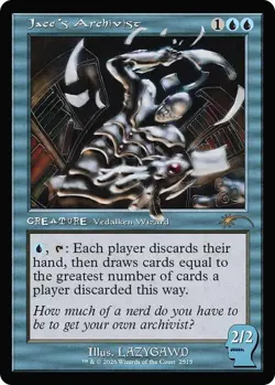 NM MTG REGULAR JACE'S ARCHIVIST SECRET LAIR BRAIN DEAD NEW EARTH MENTALITY - Image 1