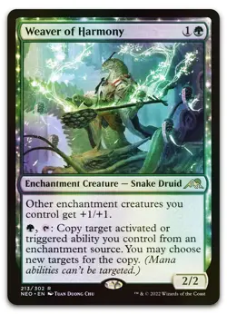 Weaver of Harmony #213 (Foil) (LP) Kamigawa Neon Dynasty NEO Magic MTG - Image 1