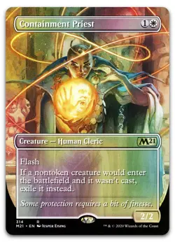 Containment Priest (Alternate Art) #314 (Foil) (NM) Core Set 2021 M21 Magic MTG - Image 1
